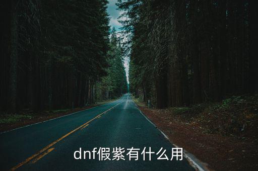 dnf假紫有什么用