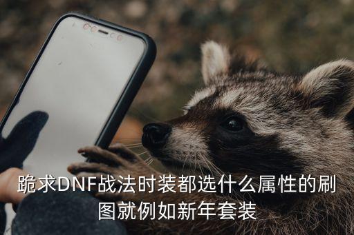 跪求DNF战法时装都选什么属性的刷图就例如新年套装