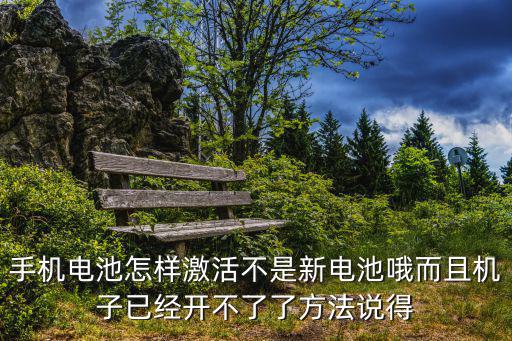 手机电池怎样激活不是新电池哦而且机子已经开不了了方法说得