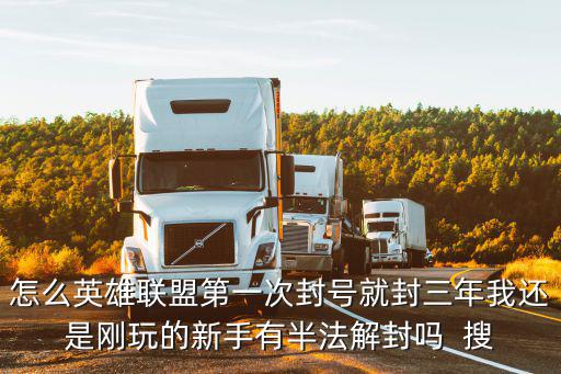 怎么英雄联盟第一次封号就封三年我还是刚玩的新手有半法解封吗 搜