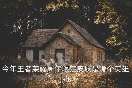 今年王者荣耀周年限定皮肤是哪个英雄的