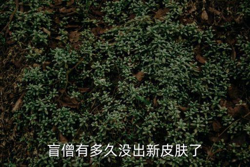 盲僧有多久没出新皮肤了