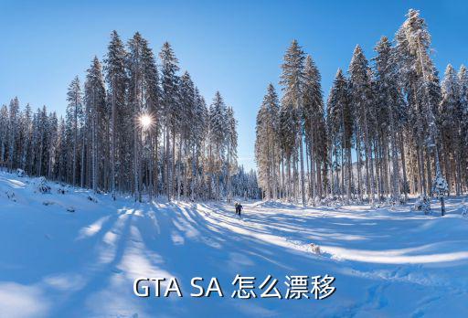 gta手游怎么玩漂移，GTA SA 怎么漂移