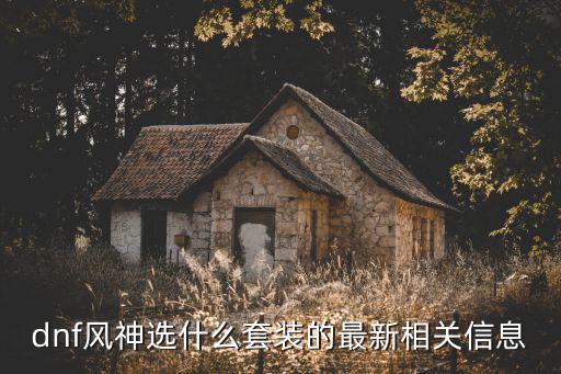 dnf风神选什么套装的最新相关信息