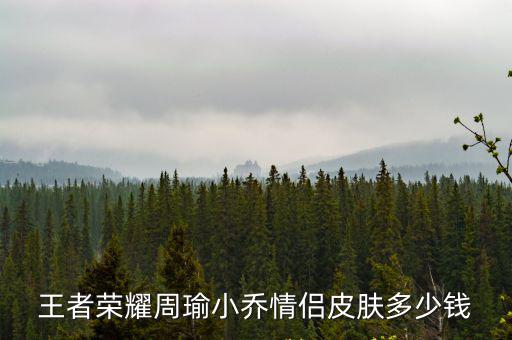 王者荣耀周瑜小乔情侣皮肤多少钱