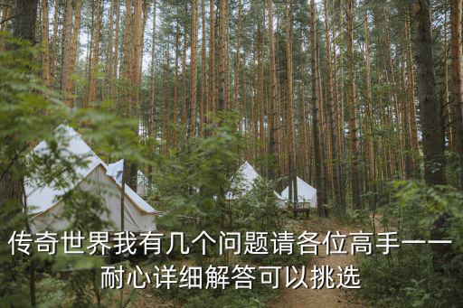 传奇世界手游雷火怎么打，传奇世界我有几个问题请各位高手一一耐心详细解答可以挑选