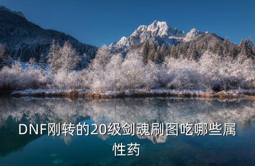 DNF刚转的20级剑魂刷图吃哪些属性药