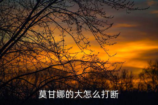 莫甘娜的大怎么打断