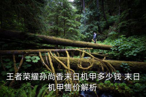 王者荣耀孙尚香末日机甲多少钱 末日机甲售价解析