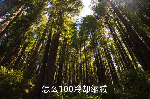 怎么100冷却缩减