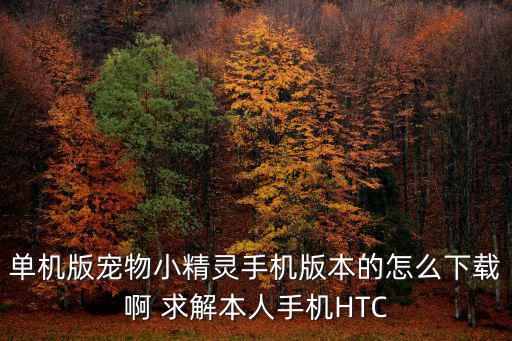 单机版宠物小精灵手机版本的怎么下载啊 求解本人手机HTC