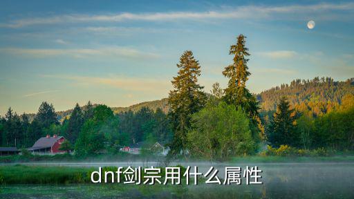 dnf剑宗用什么属性