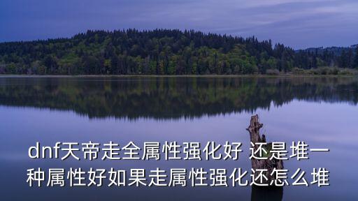 dnf天帝走全属性强化好 还是堆一种属性好如果走属性强化还怎么堆