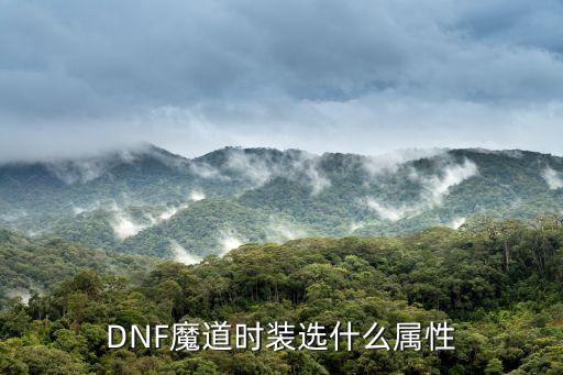 dnf装扮魔道选什么属性，DNF装扮魔道要选什么属性好