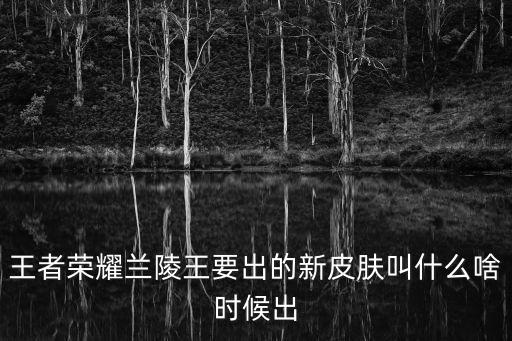 王者荣耀蓝蓝新皮肤叫什么，王者荣耀里花木兰的新皮肤叫什么