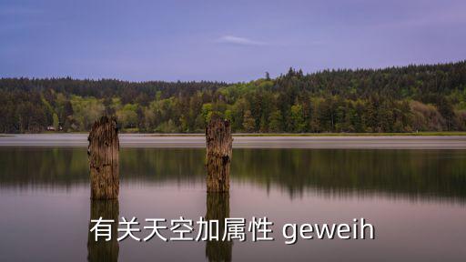 有关天空加属性 geweih