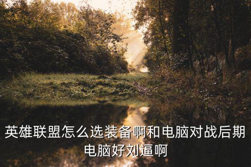 英雄联盟怎么选装备啊和电脑对战后期电脑好刘逼啊