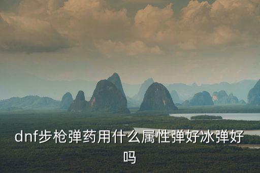 dnf步枪弹药用什么属性弹好冰弹好吗