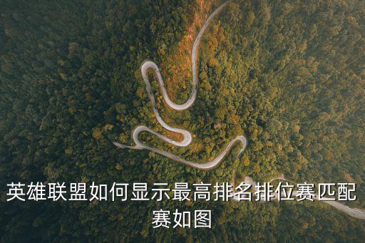 英雄联盟如何显示最高排名排位赛匹配赛如图