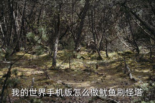 我的世界手机版怎么做鱿鱼刷怪塔