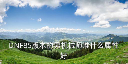 DNF85版本的男机械师堆什么属性好