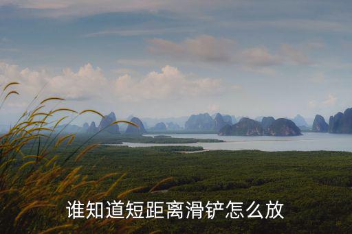 战术大师手游怎么滑铲，谁知道短距离滑铲怎么放