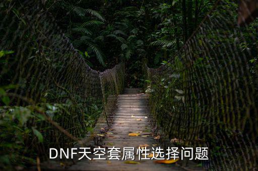 dnf男格天空属性选什么，DNF天空套属性选择问题