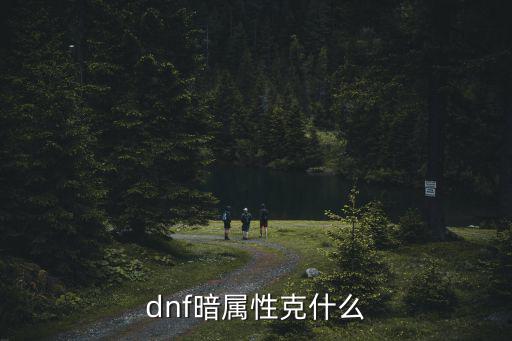 dnf暗属性克什么