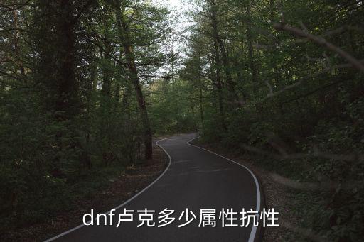 dnf卢克副本怕什么属性，dnf卢克多少属性抗性