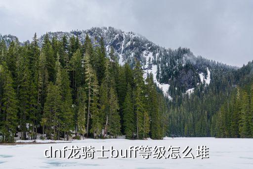 dnf龙骑士buff等级怎么堆