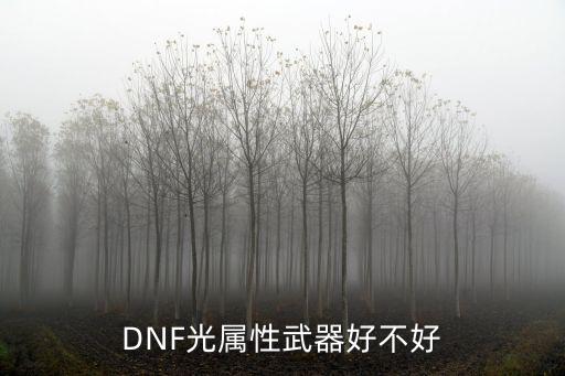 DNF光属性武器好不好