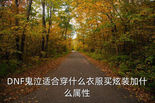 DNF鬼泣适合穿什么衣服买炫装加什么属性