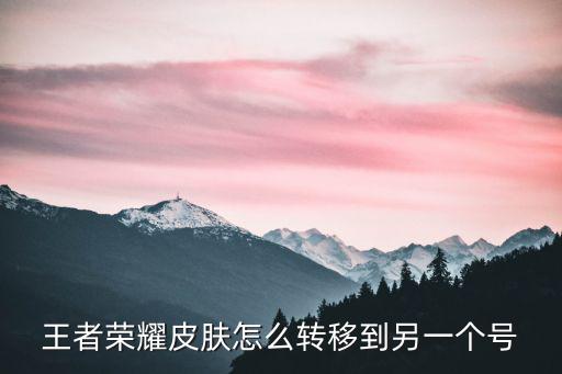 王者荣耀新皮肤转圈圈怎么弄，王者荣耀皮肤怎么转移到另一个号
