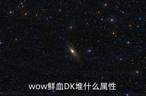wow鲜血DK堆什么属性