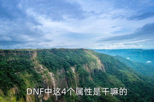 dnf 4属性是什么意思，DNF里火冰光暗4个属性都是什么意思