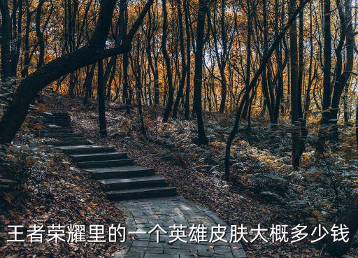 王者荣耀里的一个英雄皮肤大概多少钱