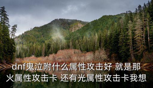 dnf鬼泣什么属性攻击好，DNF鬼泣用什么属性好