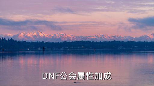 DNF公会属性加成