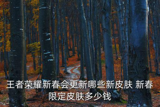 王者荣耀新春会更新哪些新皮肤 新春限定皮肤多少钱