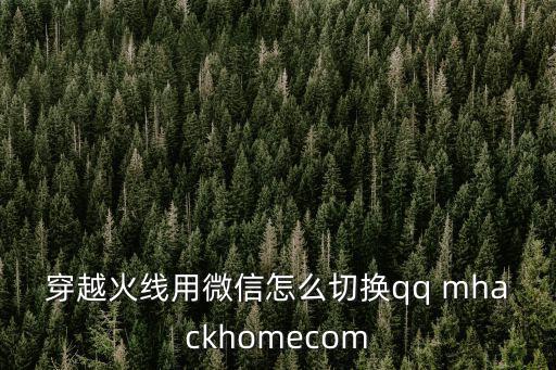 cf手游qq区怎么转微信，穿越火线用微信怎么切换qq mhackhomecom