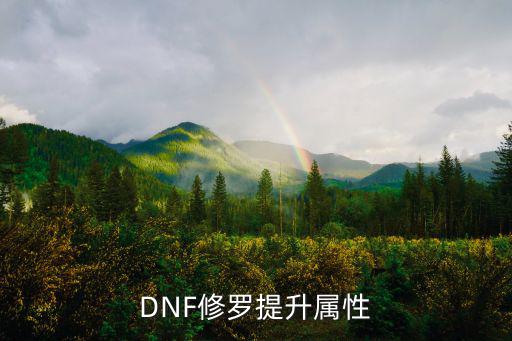 dnf修罗提升什么属性吗，DNF修罗提升属性