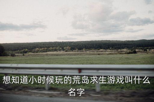 想知道小时候玩的荒岛求生游戏叫什么名字