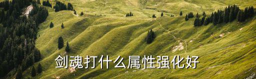 剑魂打什么属性强化好