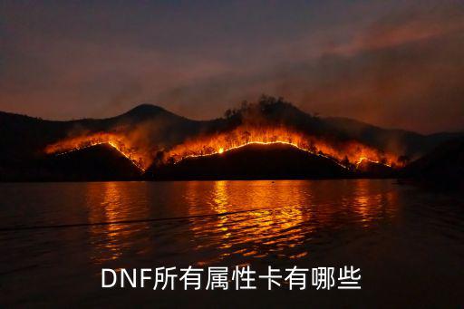 dnf有什么光属性卡片，DNF 光暗流元素 首饰附魔什么属强卡片好