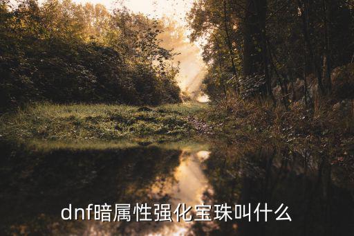 DNF冰暗属性强化叫什么，dnf中冰火光暗四属性强化的卡个有哪些名字和强化几都说一下谢