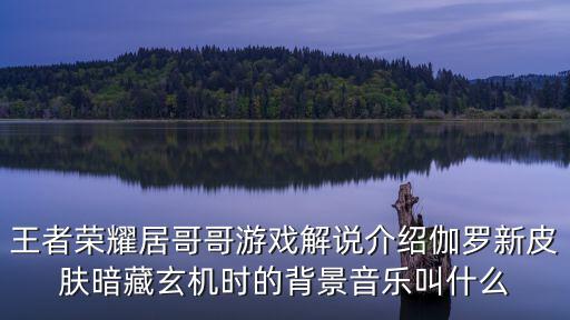 王者荣耀居哥哥游戏解说介绍伽罗新皮肤暗藏玄机时的背景音乐叫什么
