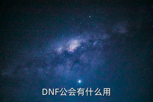 dnf公会属性有什么用，DNF中的公会有什么用