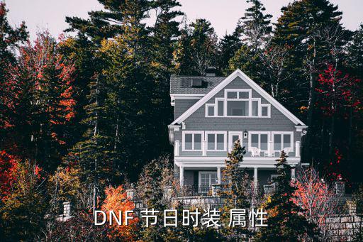 dnf手游节日套什么属性，DNF 节日时装 属性