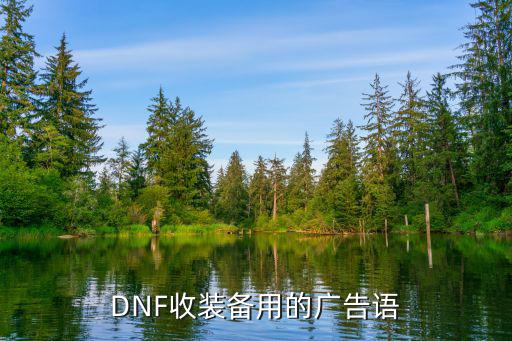 DNF收装备用的广告语