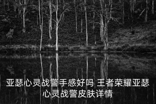 王者荣耀亚瑟新皮肤怎么样，亚瑟心灵战警手感好吗 王者荣耀亚瑟心灵战警皮肤详情